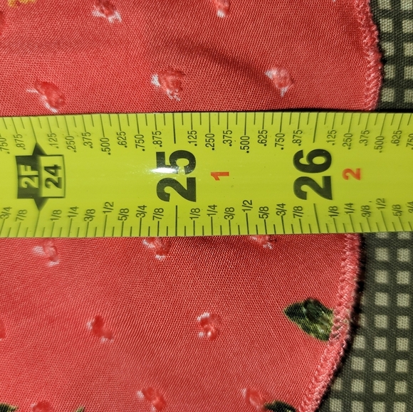 Favlux Women's Red 100% Rayon Ruffle Swiss Dot Floral Casual Romper Size Large - Picture 16 of 16